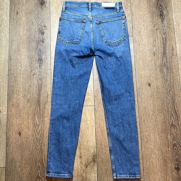 Re/Done 90’s High Rise Ankle Crop Jeans Size 24 - Picture 3 of 9